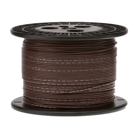 10 AWG Gauge UL3173 Stranded Hook Up Wire, 600V, 0.187in. Diameter, Brown, 250 Ft Length